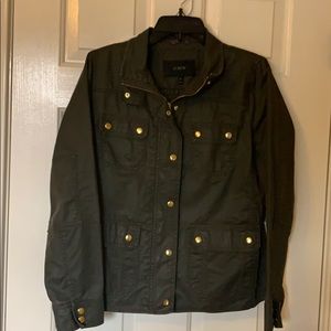 Olive green J Crew downtown field jacket